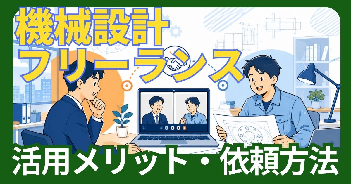 機械設計のフリーランスについて、現役設計者が解説します